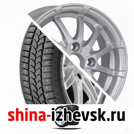 Колесо в сборе Tigar Sigura Stud 185/65 R14 T 86 + Tech Line 420 5.5xR14 4×98 ET35 DIA58.6 Серебристый в Ижевске